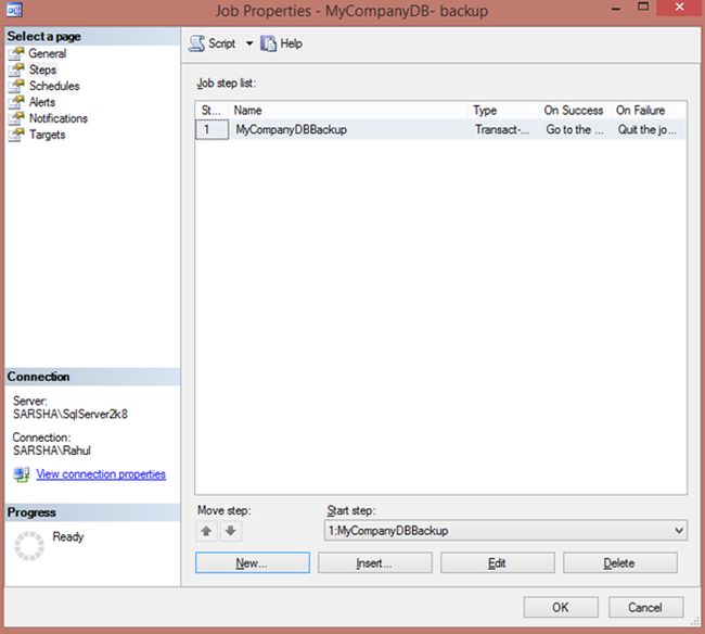 my company database backup